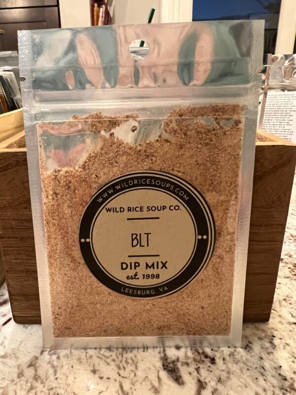 BLT Dip Mix in deluxe resealable packaging